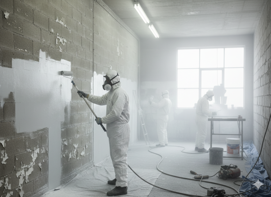 Giải pháp chống bụi mịn, hơi sơn PU cho thợ sơn