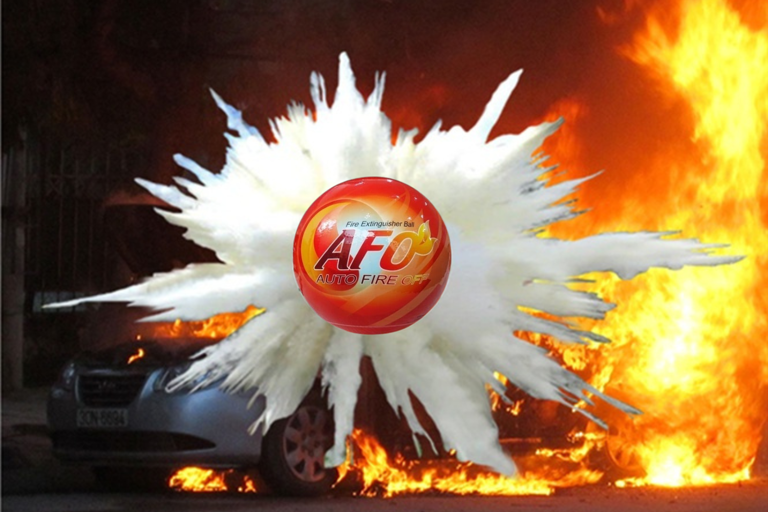 bóng chữa cháy tự độn phát nổ khi có cháy