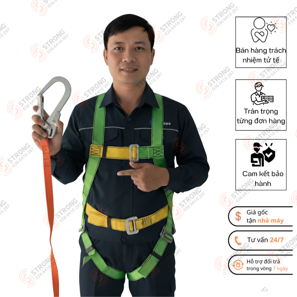 Dây đai an toàn toàn thân 1 móc 1