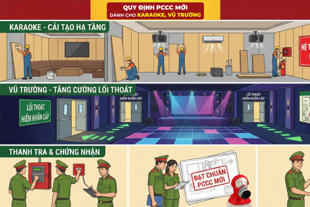 Quy định PCCC mới dành cho Karaoke, vũ trường